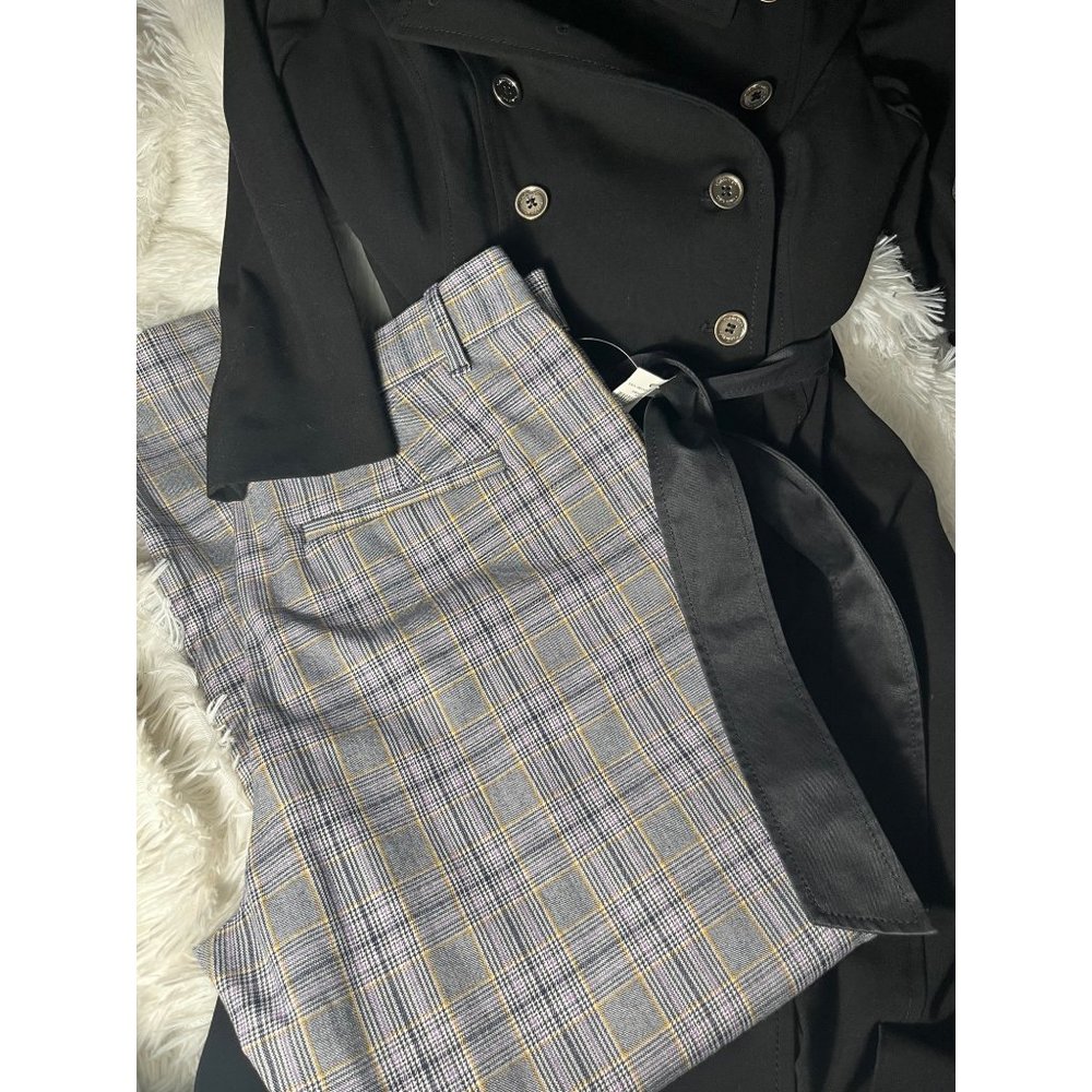 Gap signature skinny ankle high rise plaid pants